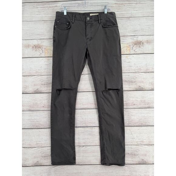 All Saints Rex Slim Straight Jeans Men's Size 32x32 Gray‎ - Picture 1 of 13